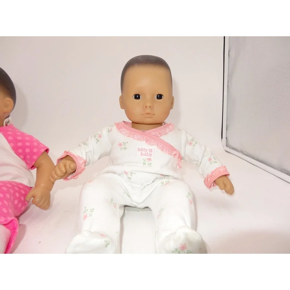 American Girl Pleasant Company Bitty Baby Brown Molded Hair Pajamas and Bitty Ba